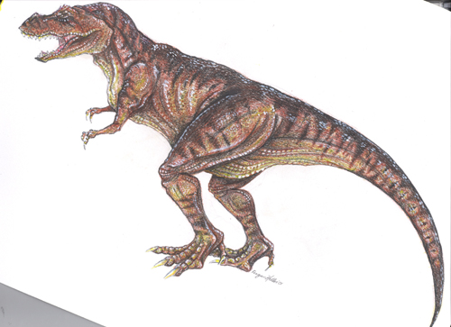 How to Draw and Color: Tyrannosaurus Rex